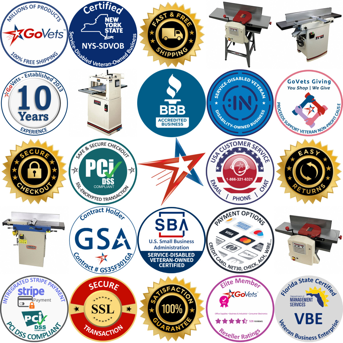 A selection of Jointer and Planer Combination Machines products on GoVets