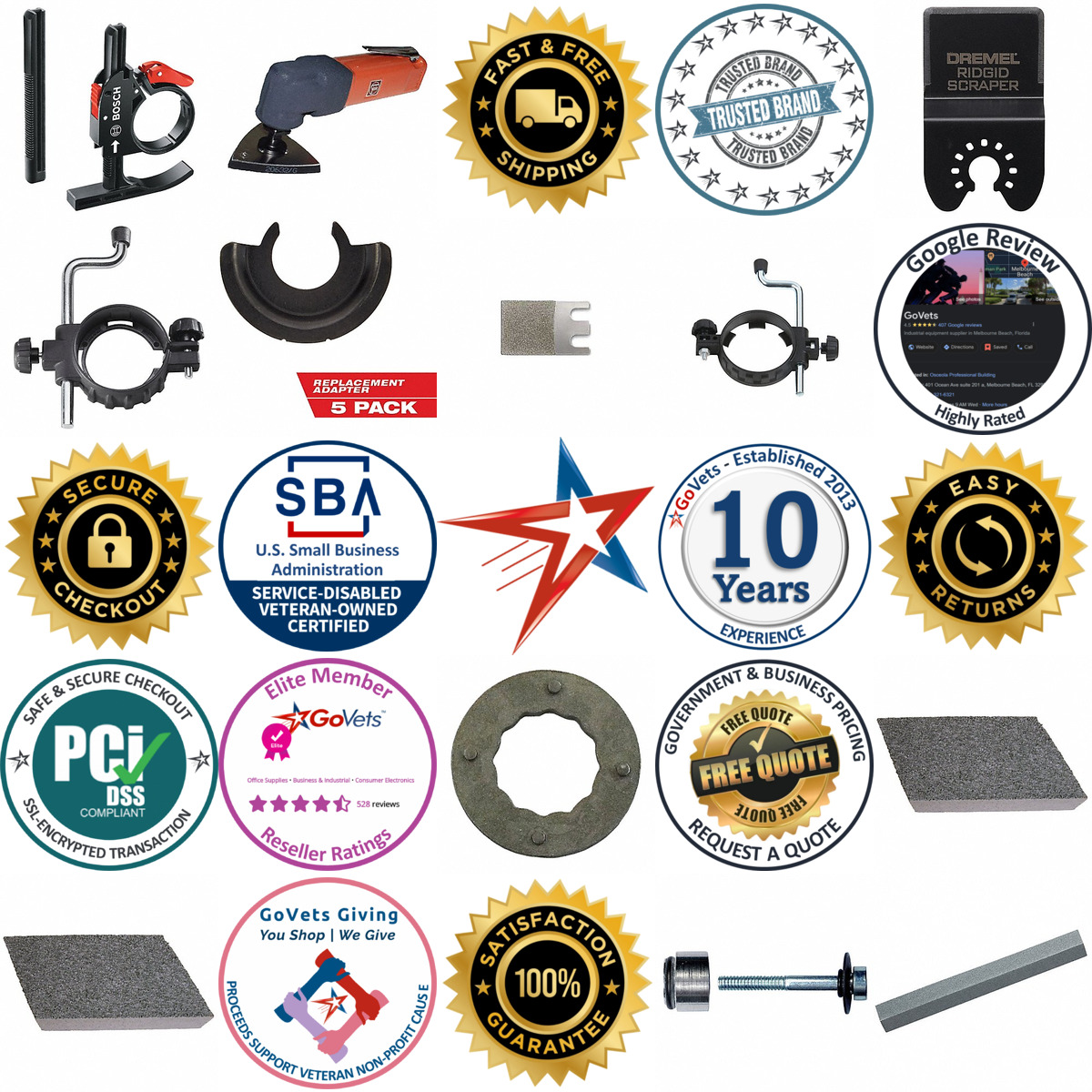 A selection of Oscillating Tool Accessories products on GoVets