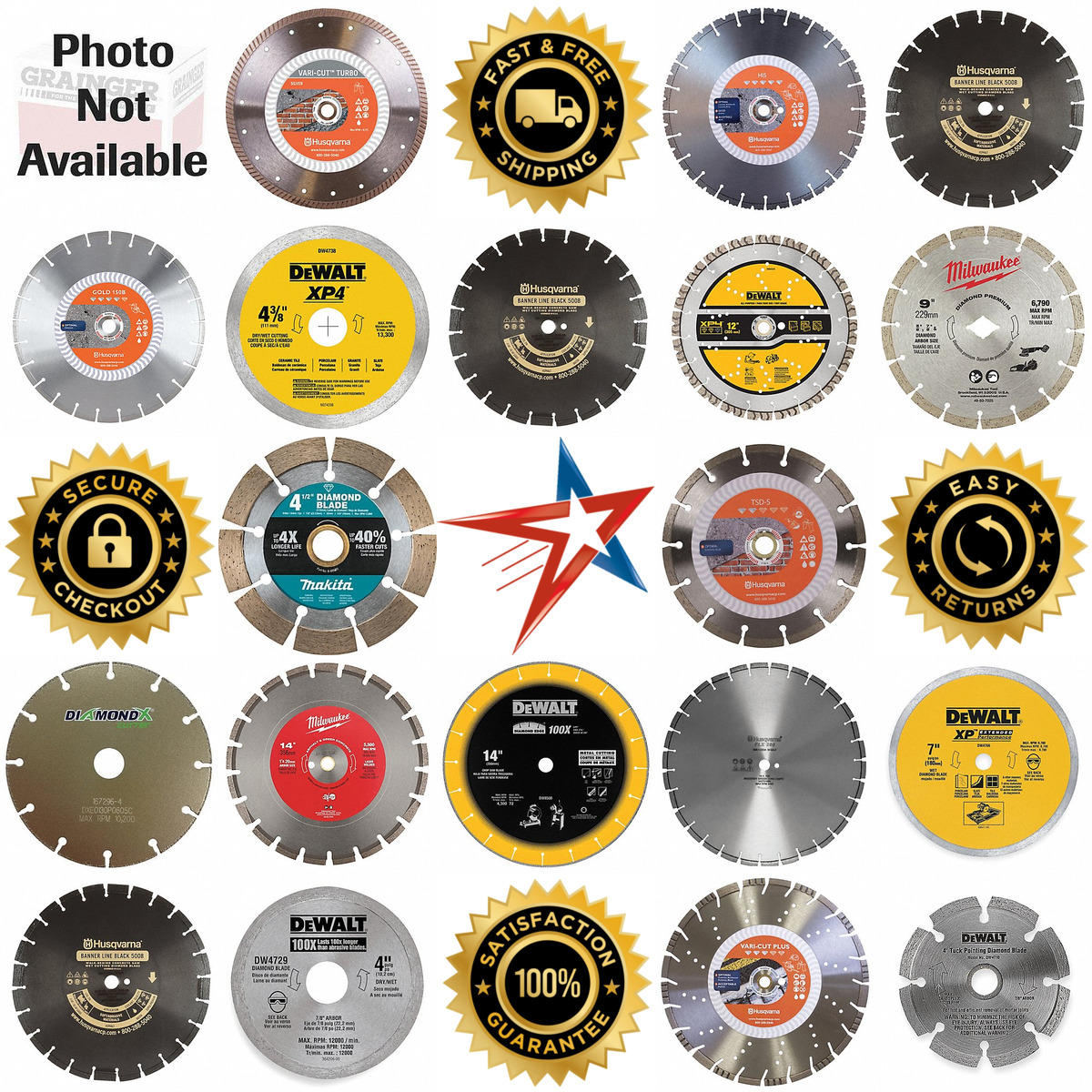 A selection of Diamond Saw Blades products on GoVets