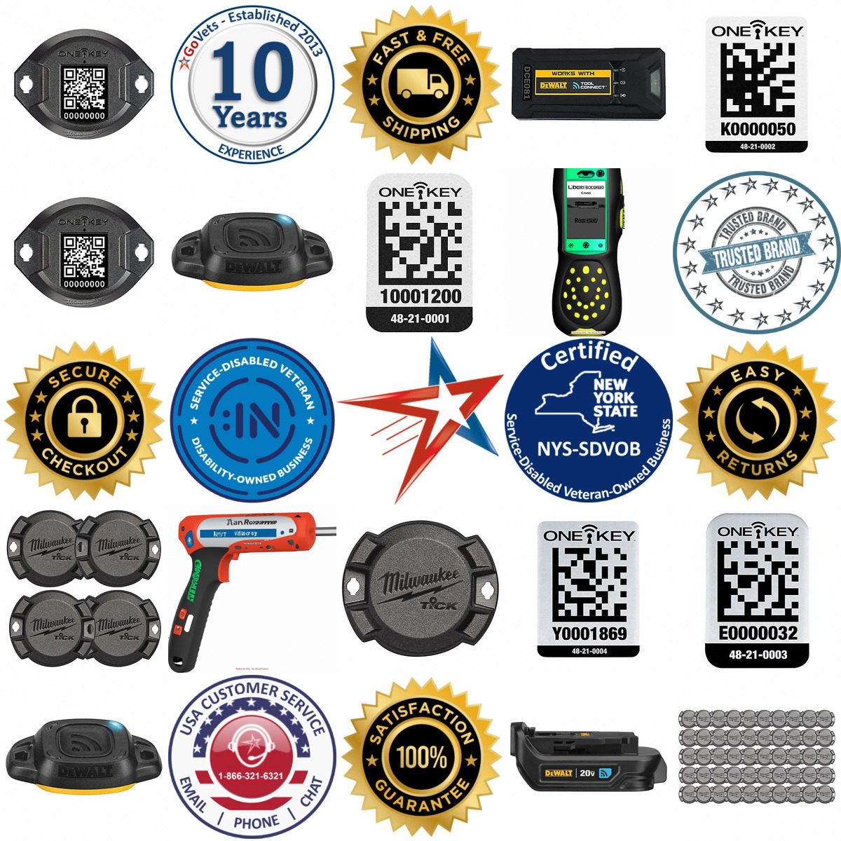 A selection of Cordless Tool Tracking Tags products on GoVets