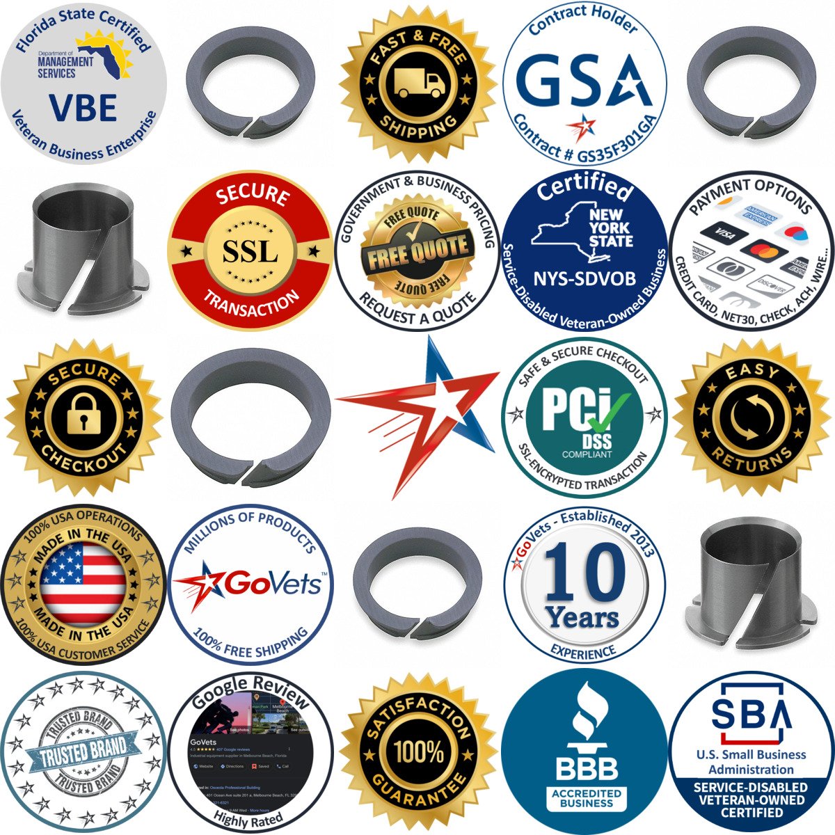 A selection of Clip Bearings products on GoVets