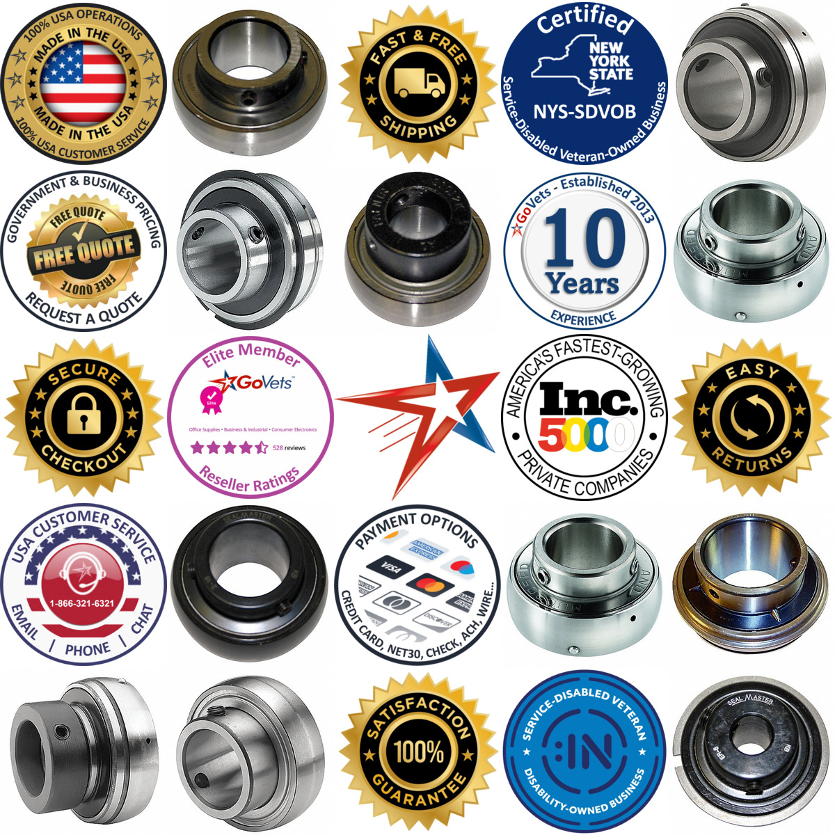 A selection of Insert Bearings products on GoVets