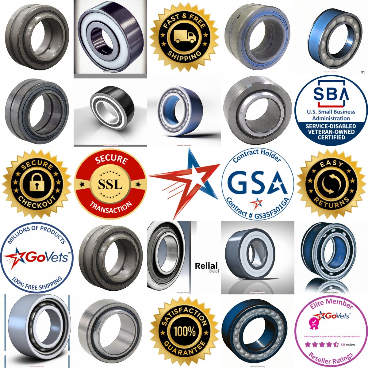 A selection of Spherical Plain Bearings products on GoVets