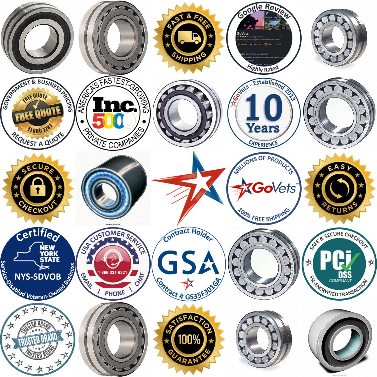 A selection of Spherical Roller Bearings products on GoVets