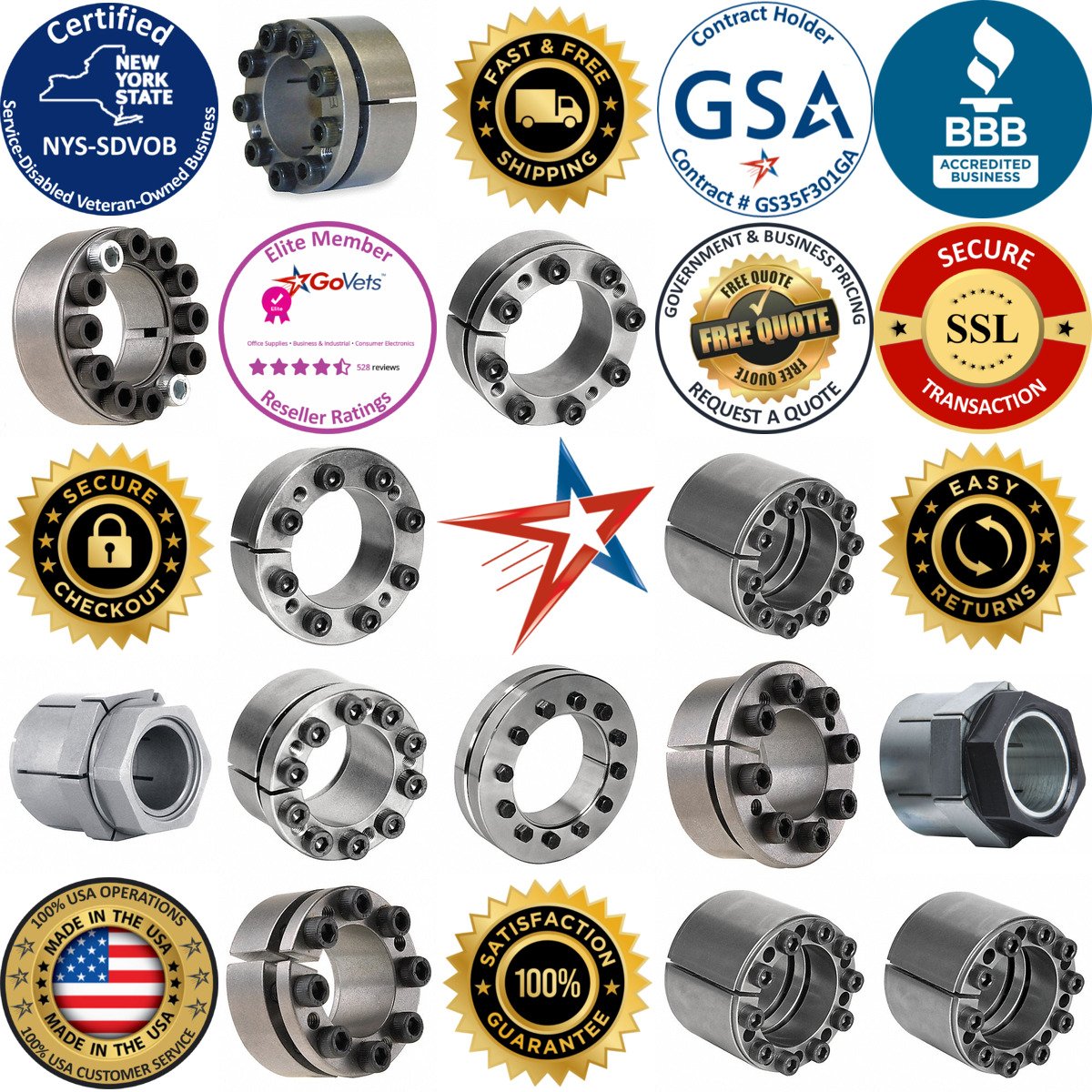 A selection of Keyless Bushings products on GoVets