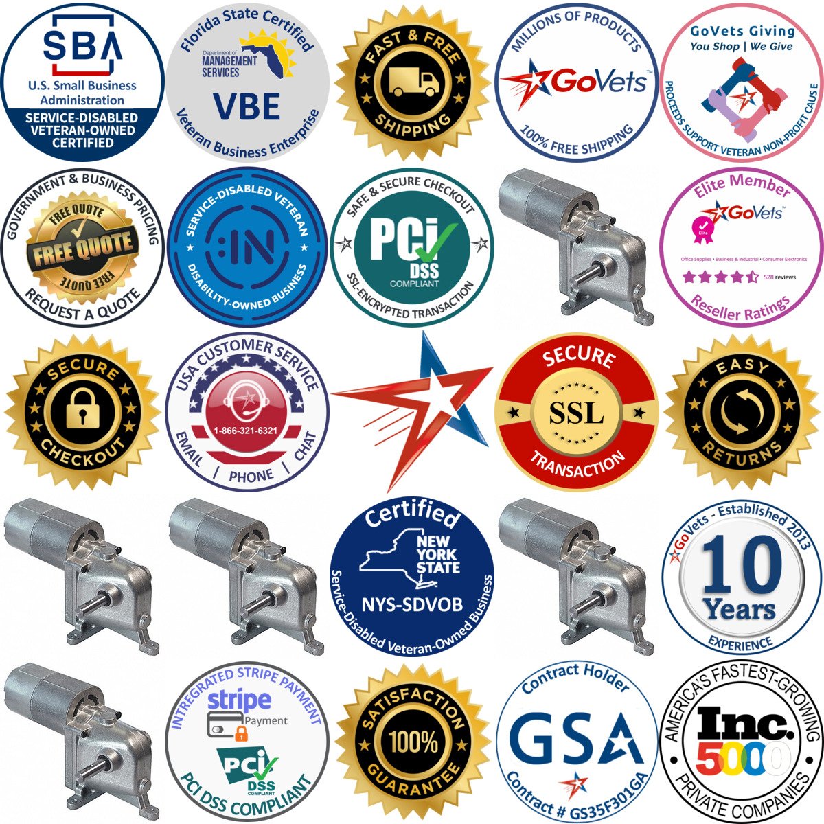 A selection of Universal ac dc Gearmotors products on GoVets