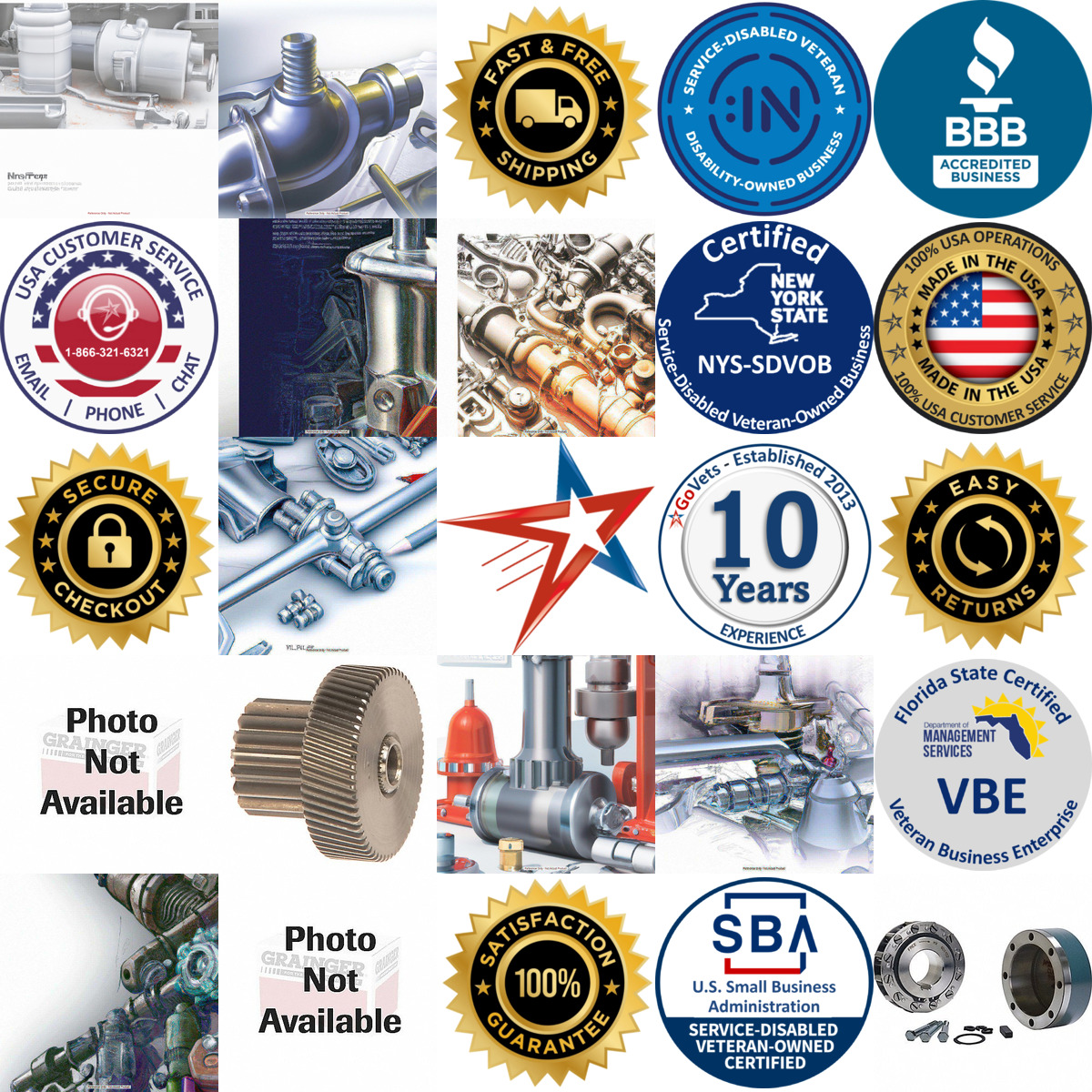 A selection of Parts products on GoVets