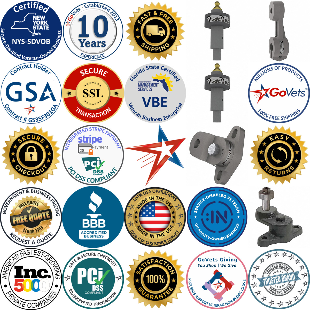 A selection of Drive Tighteners products on GoVets