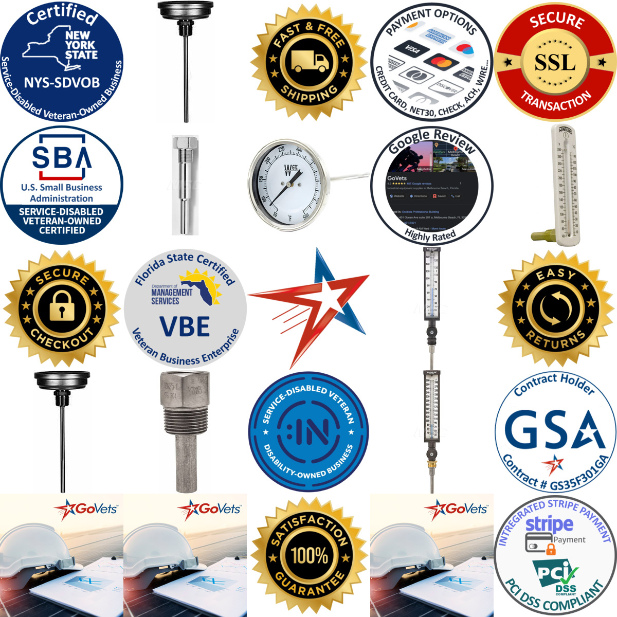 A selection of Pressure Gauges products on GoVets