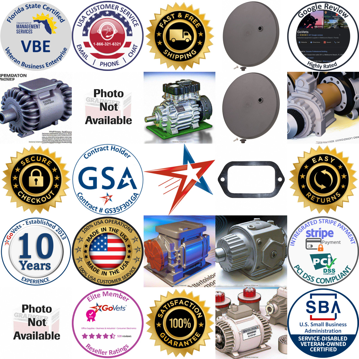 A selection of Centrifugal Pump Motor Covers Adapters and Parts products on GoVets