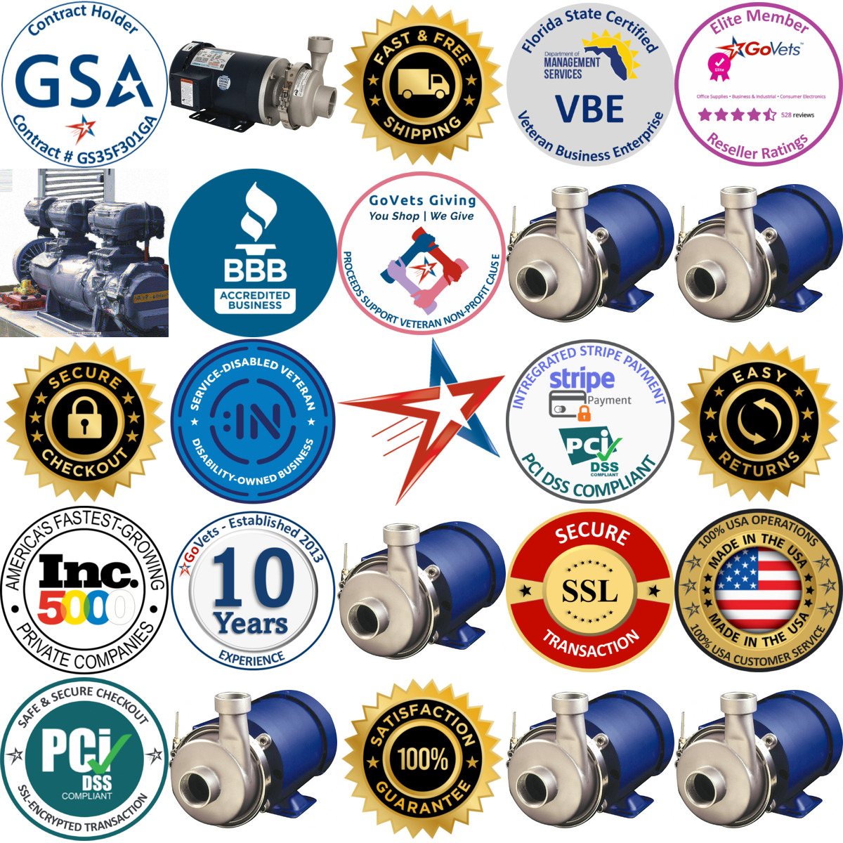 A selection of Corrosion Resistant Pumps products on GoVets