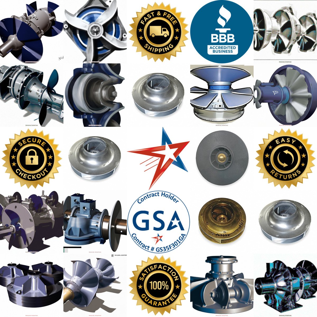 A selection of Circulating Pump Impellers products on GoVets