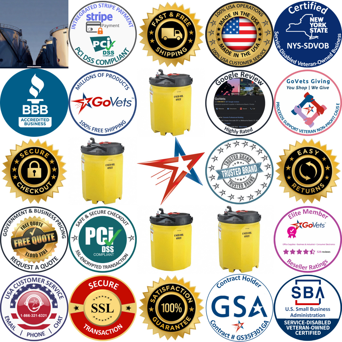 A selection of Storage Tanks products on GoVets