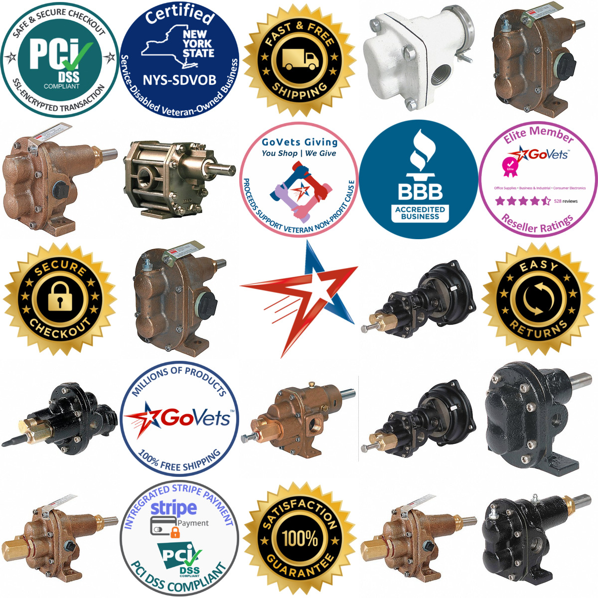 A selection of Rotary Gear Pump Heads products on GoVets