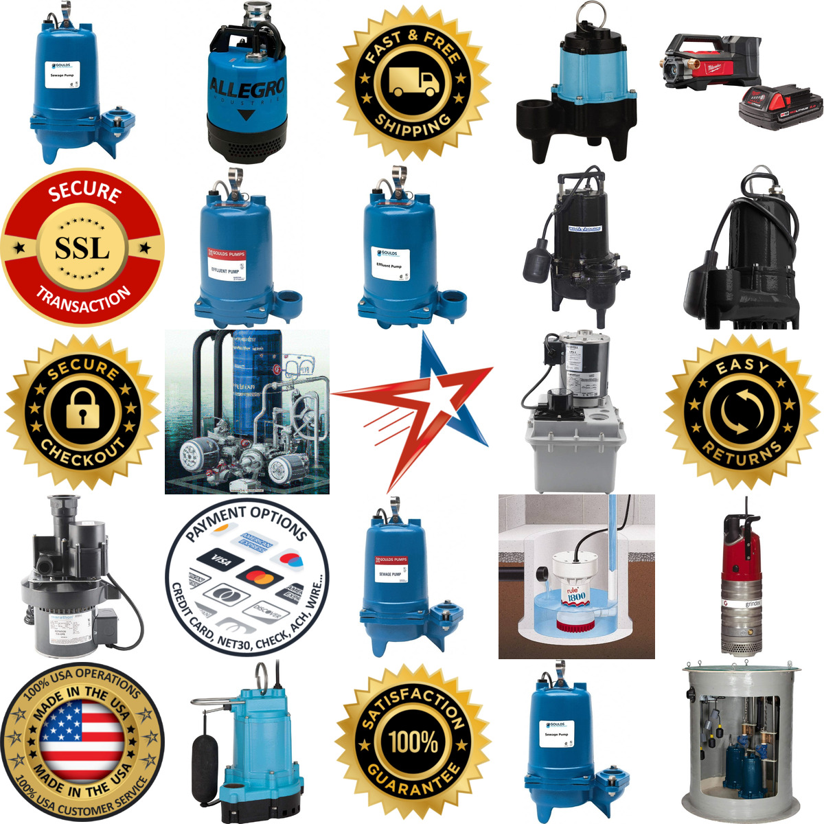 A selection of Submersible Sump and Sewage Pumps products on GoVets