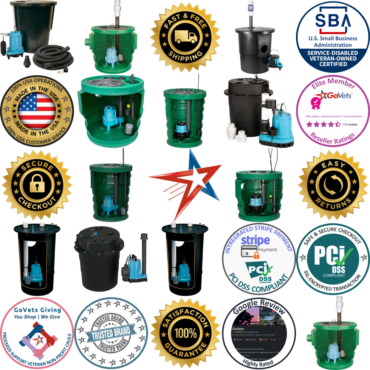 A selection of Sump Pump Systems products on GoVets