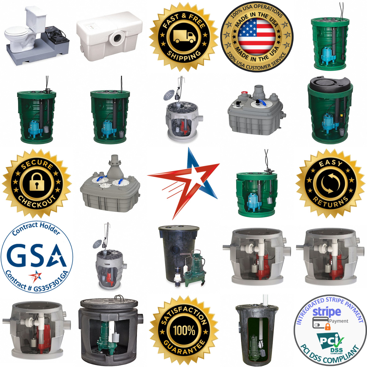 A selection of Sewage Ejector Pump Systems products on GoVets