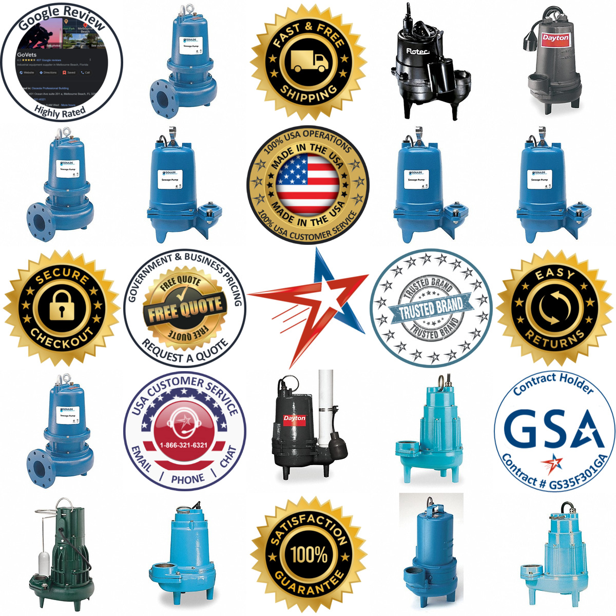 A selection of Sewage Ejector Pumps products on GoVets