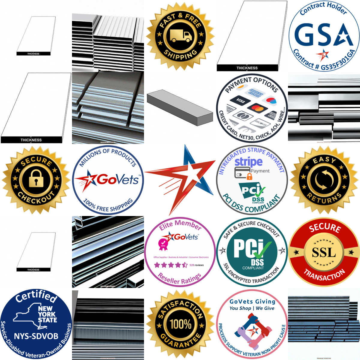 A selection of Carbon Steel Plates Sheets and Coils products on GoVets