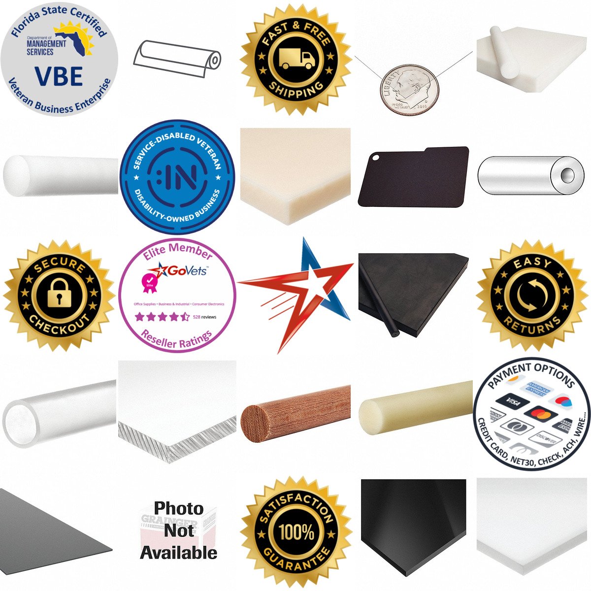 A selection of Plastics products on GoVets