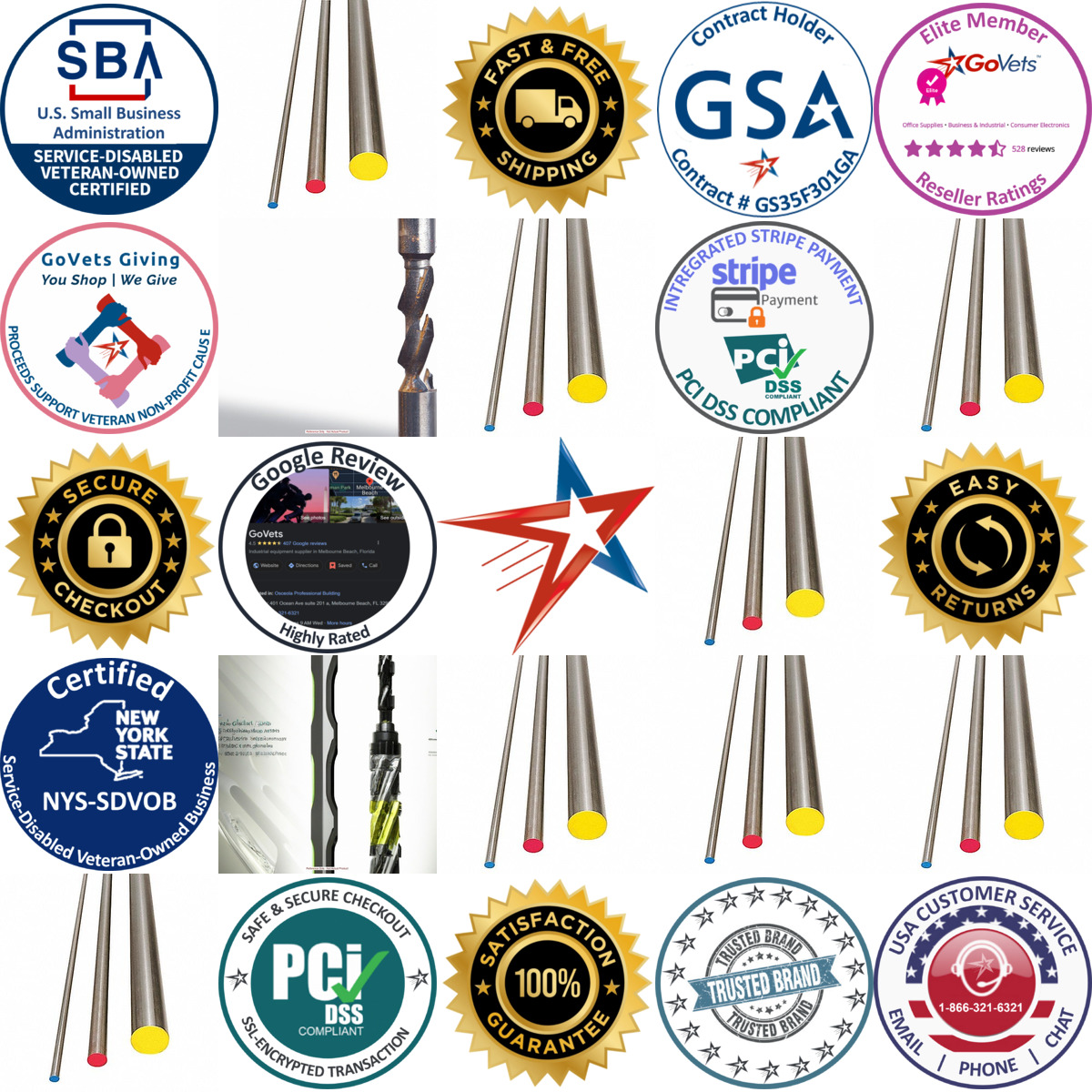 A selection of Tool Steel Discs and Rods products on GoVets