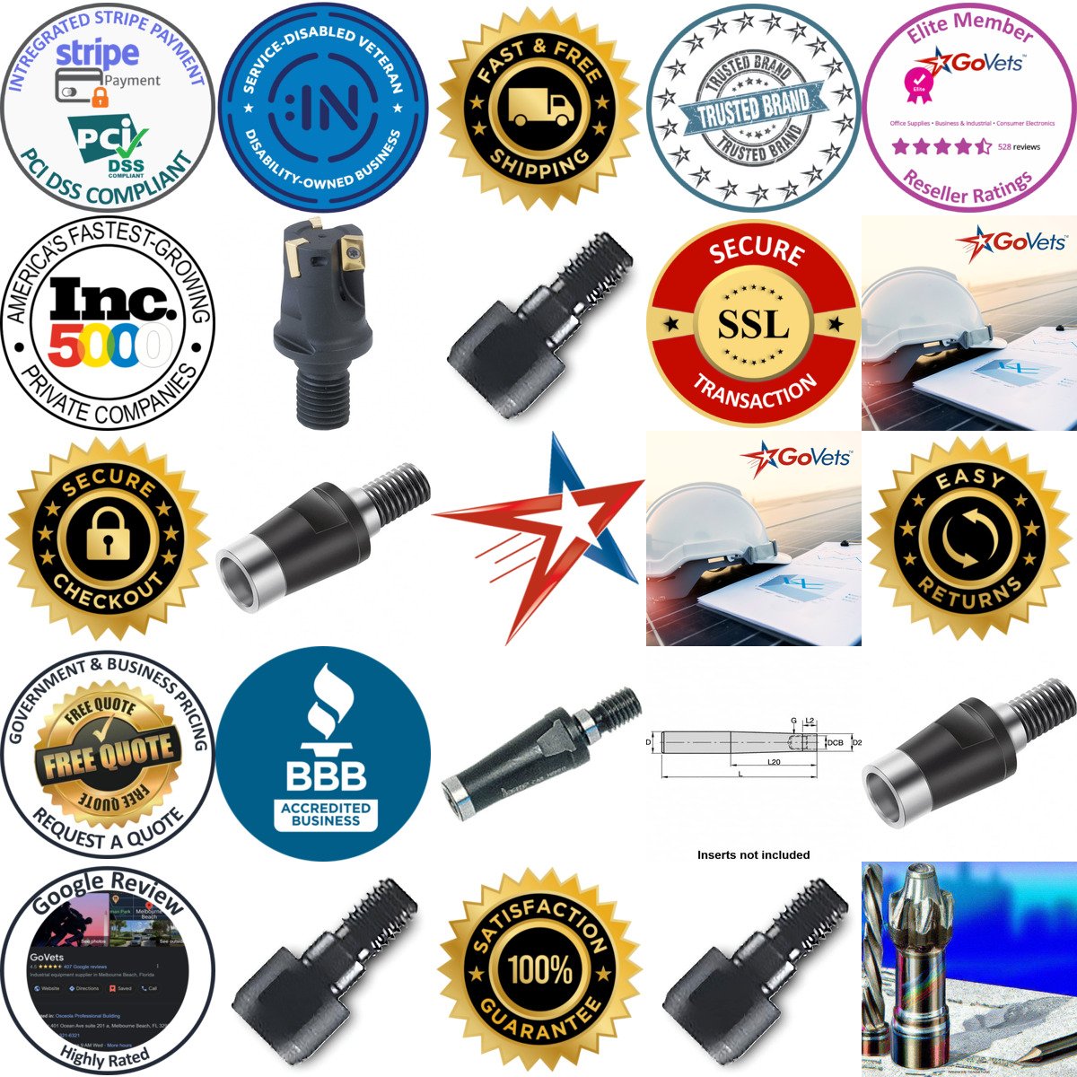 A selection of Modular End Mill Reductions and Extensions products on GoVets