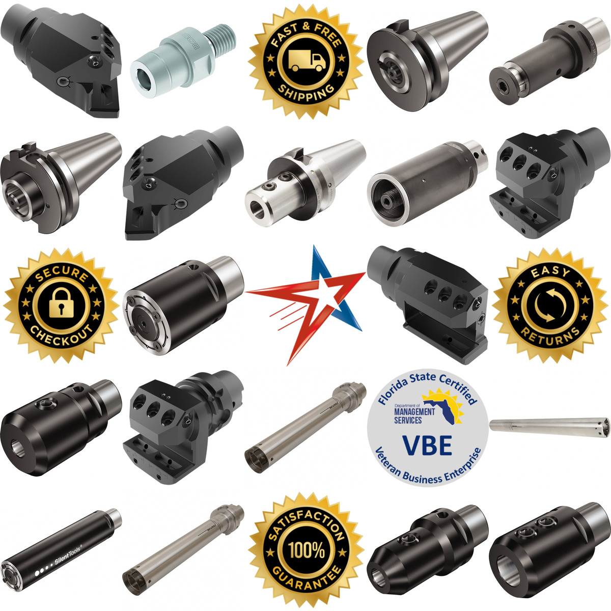 A selection of Shell Mill Holders and Adapters products on GoVets