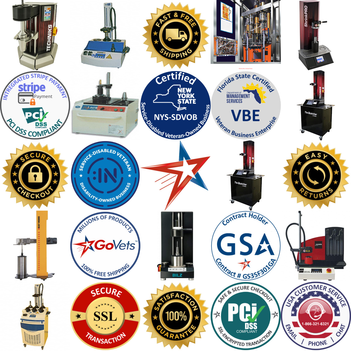 A selection of Shrink Fit Machines products on GoVets