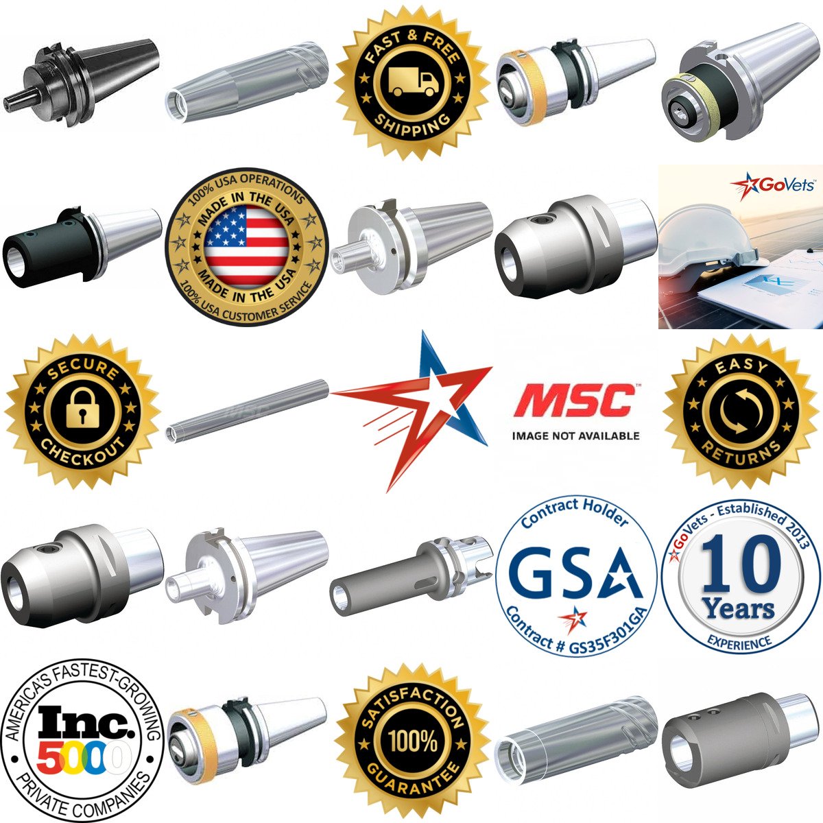 A selection of Kennametal products on GoVets