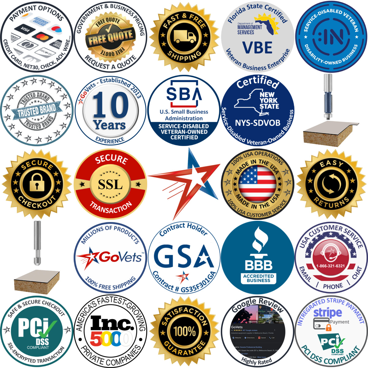 Millions of Products A selection of Bosch products on GoVets