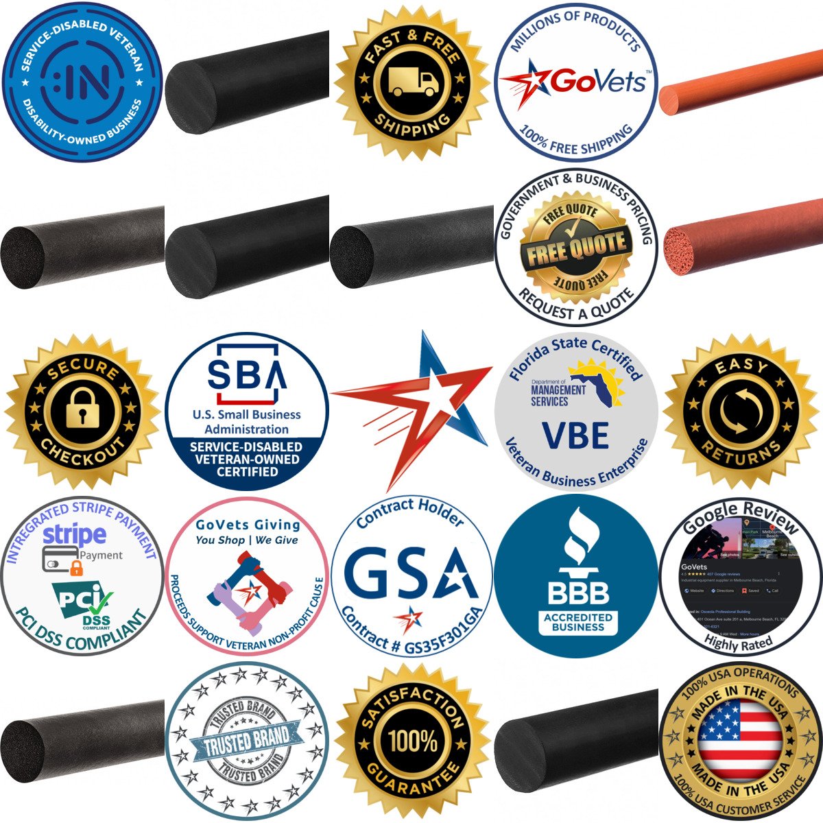 A selection of USA Industrials products on GoVets