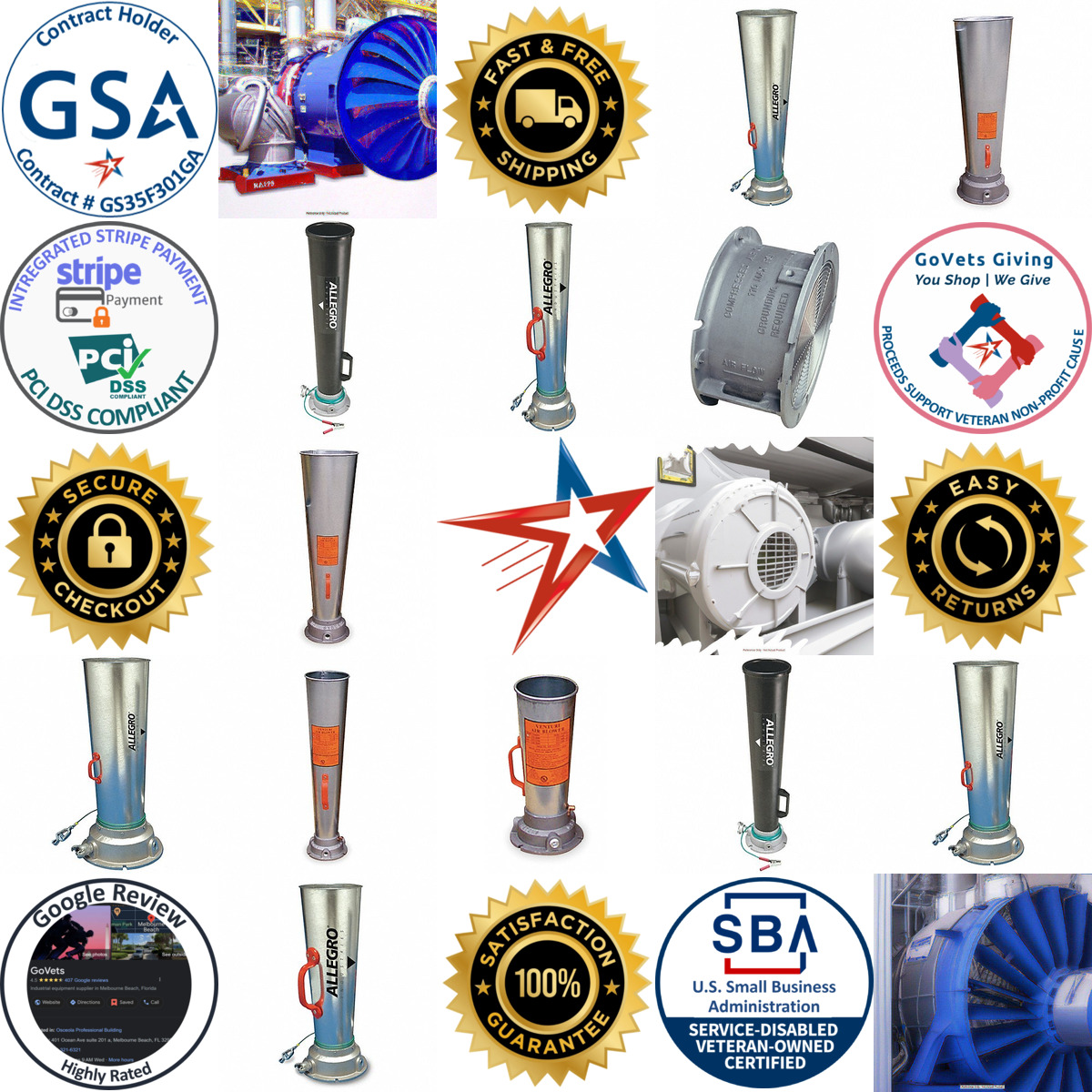 A selection of Confined Space Venturi Blowers products on GoVets