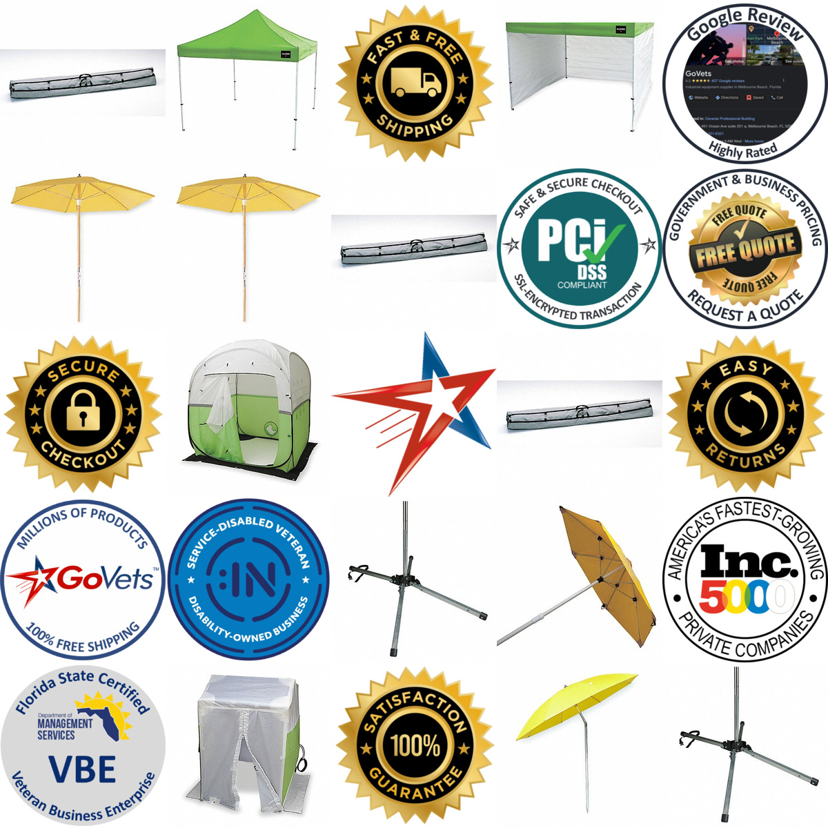 A selection of Manhole Shelters and Umbrellas products on GoVets