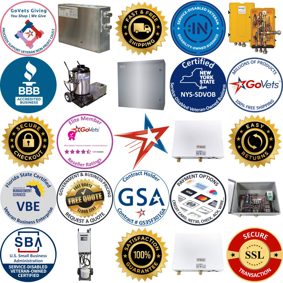 A selection of Eyewash and Shower Water Heaters products on GoVets