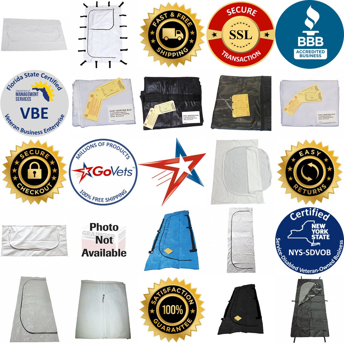 A selection of Body Bags and Coffins products on GoVets