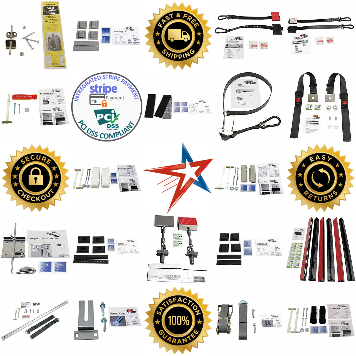 A selection of Earthquake Safety Devices products on GoVets