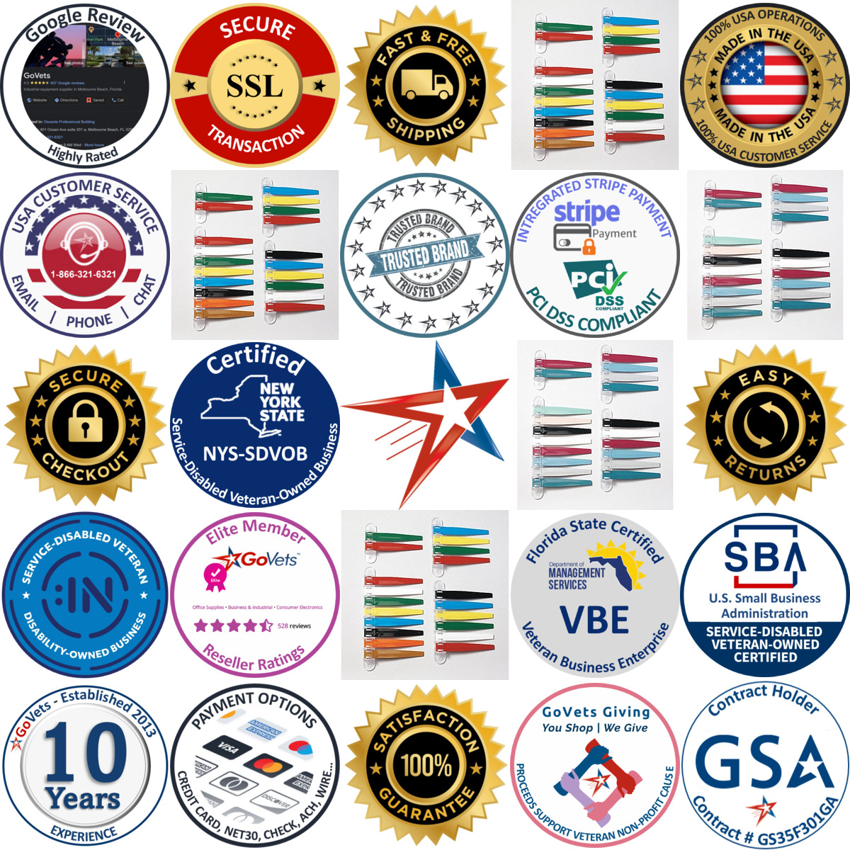 A selection of Exam Room Flags products on GoVets