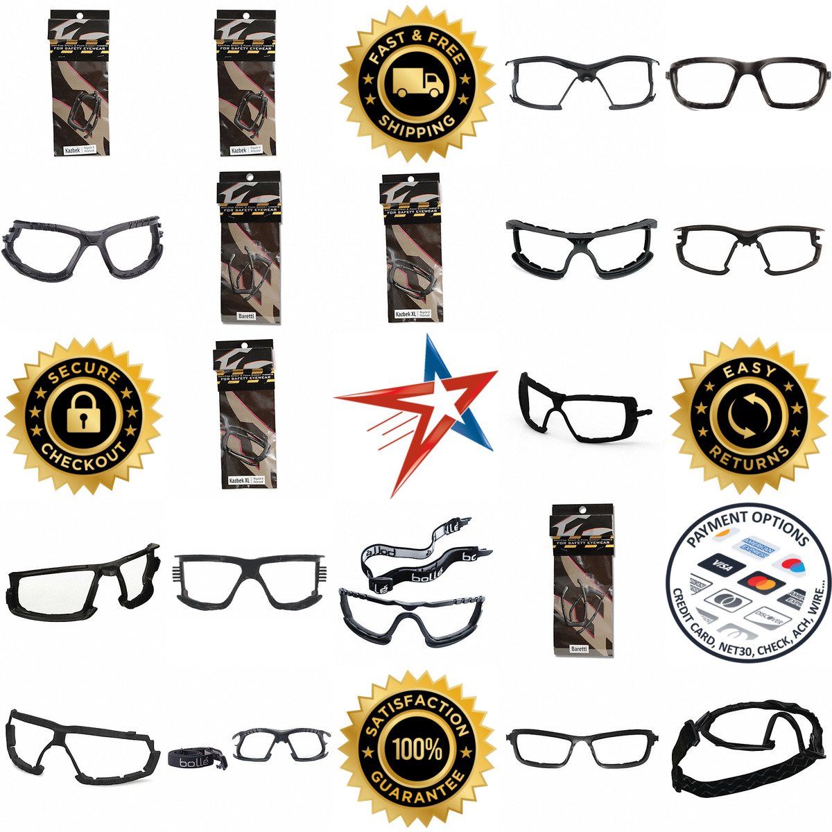 A selection of Eyewear Foam Gaskets products on GoVets