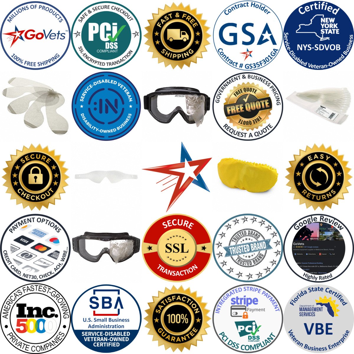 A selection of Safety Goggle Lens Covers products on GoVets