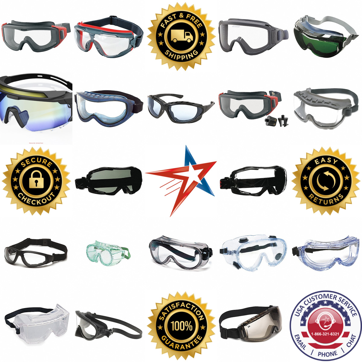 A selection of Safety Goggles products on GoVets