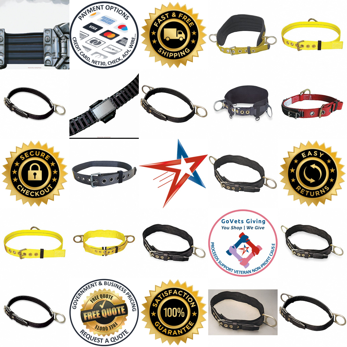 A selection of Body Belts products on GoVets