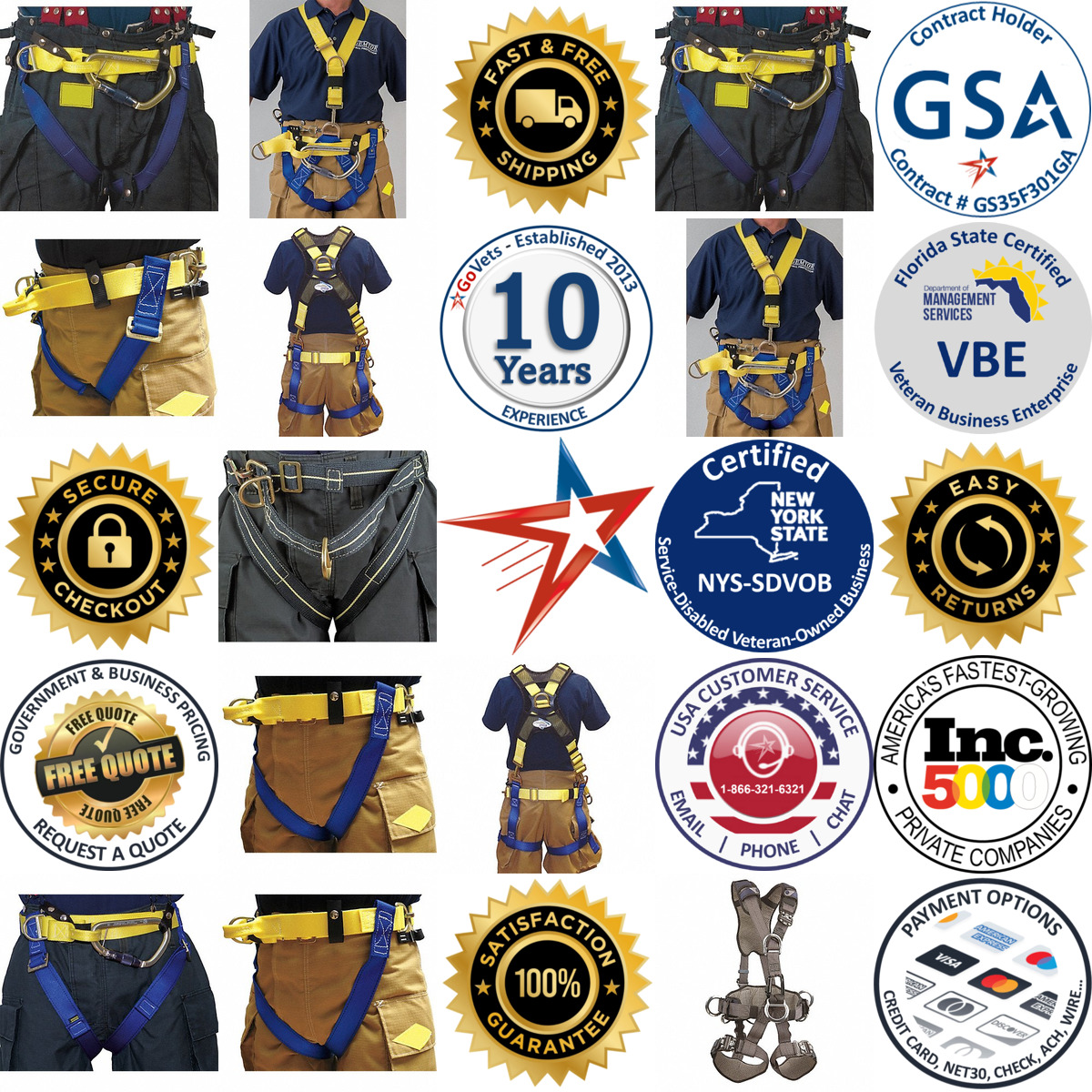 A selection of Rescue Harnesses products on GoVets