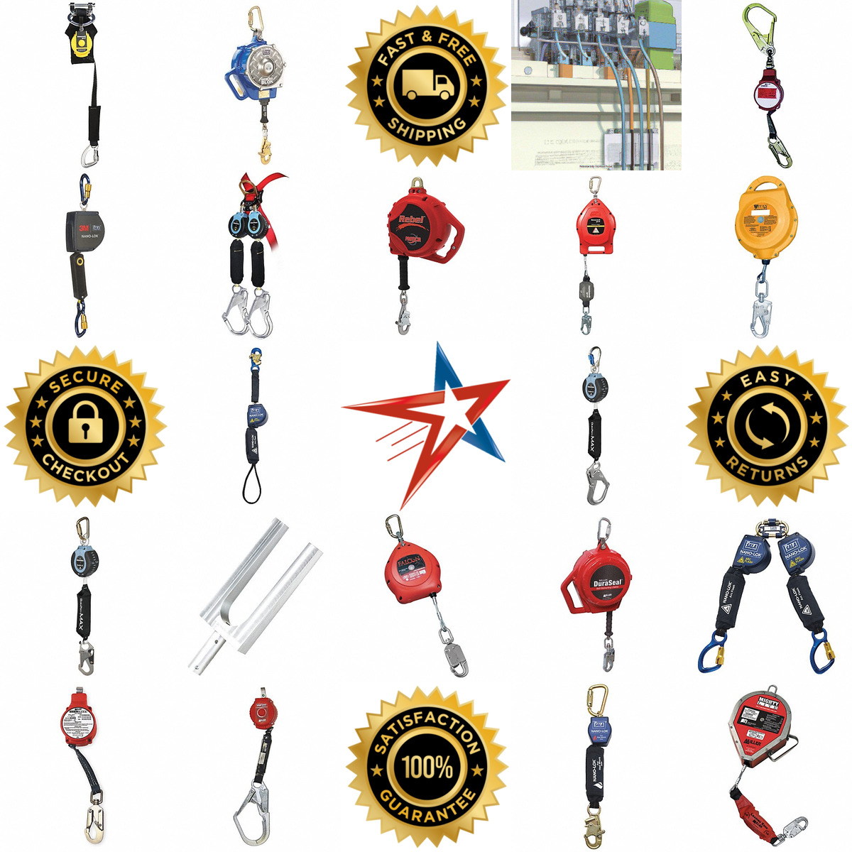 A selection of Self Retracting Lifelines products on GoVets