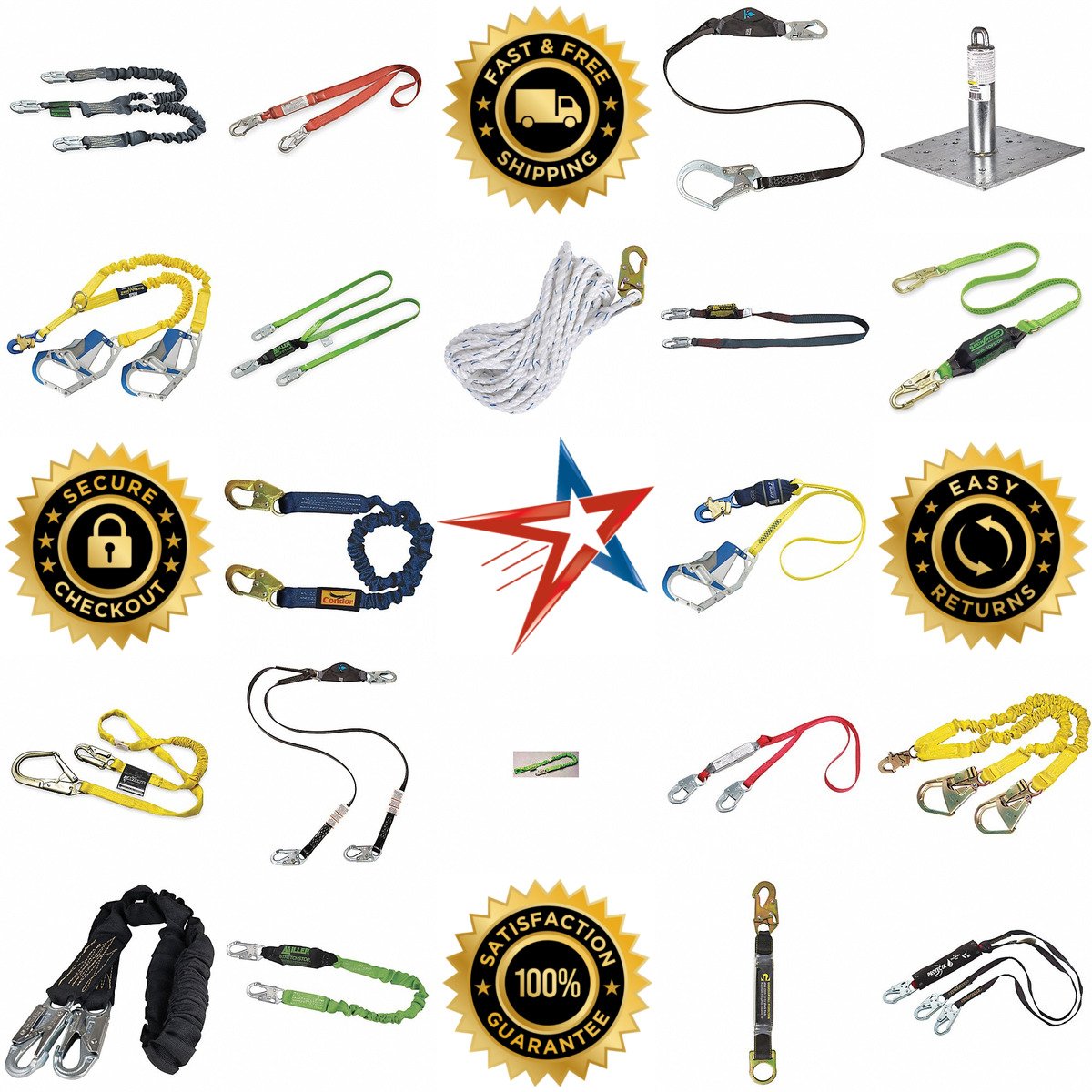 A selection of Shock Absorbing Lanyards products on GoVets