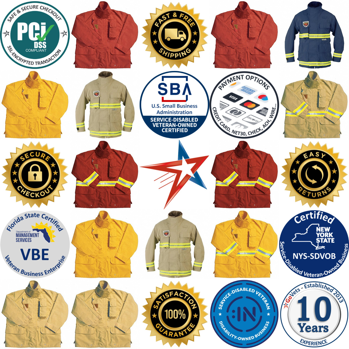 A selection of Turnout and Extrication Jackets and Coats products on GoVets