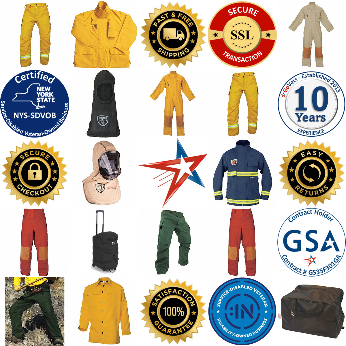 A selection of Fire Fighting Clothing and Accessories products on GoVets