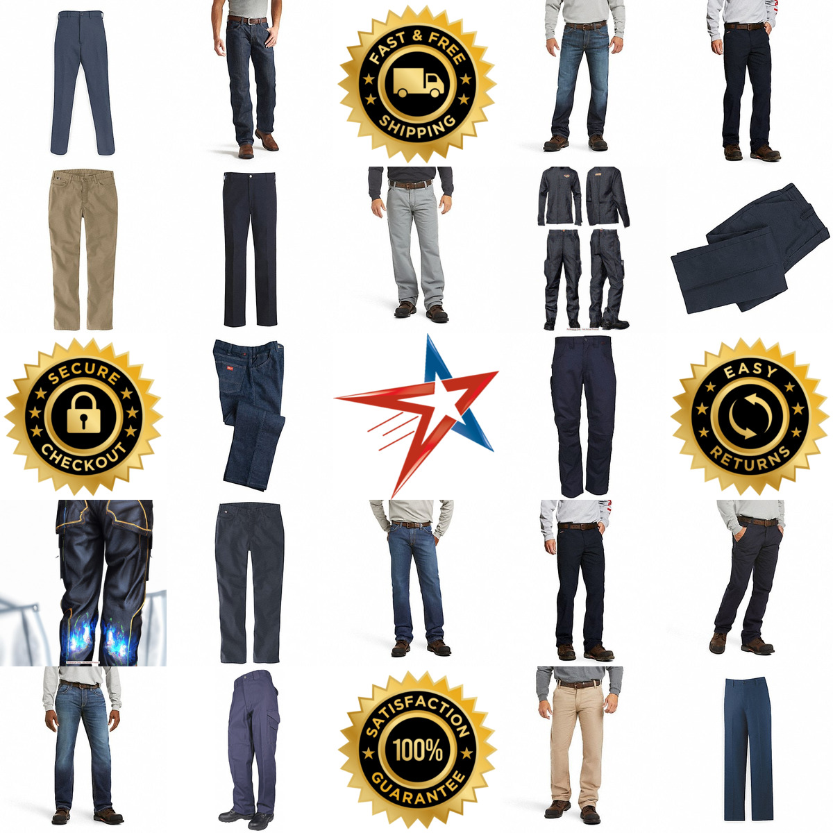 A selection of Flame Resistant and Arc Flash Pants products on GoVets