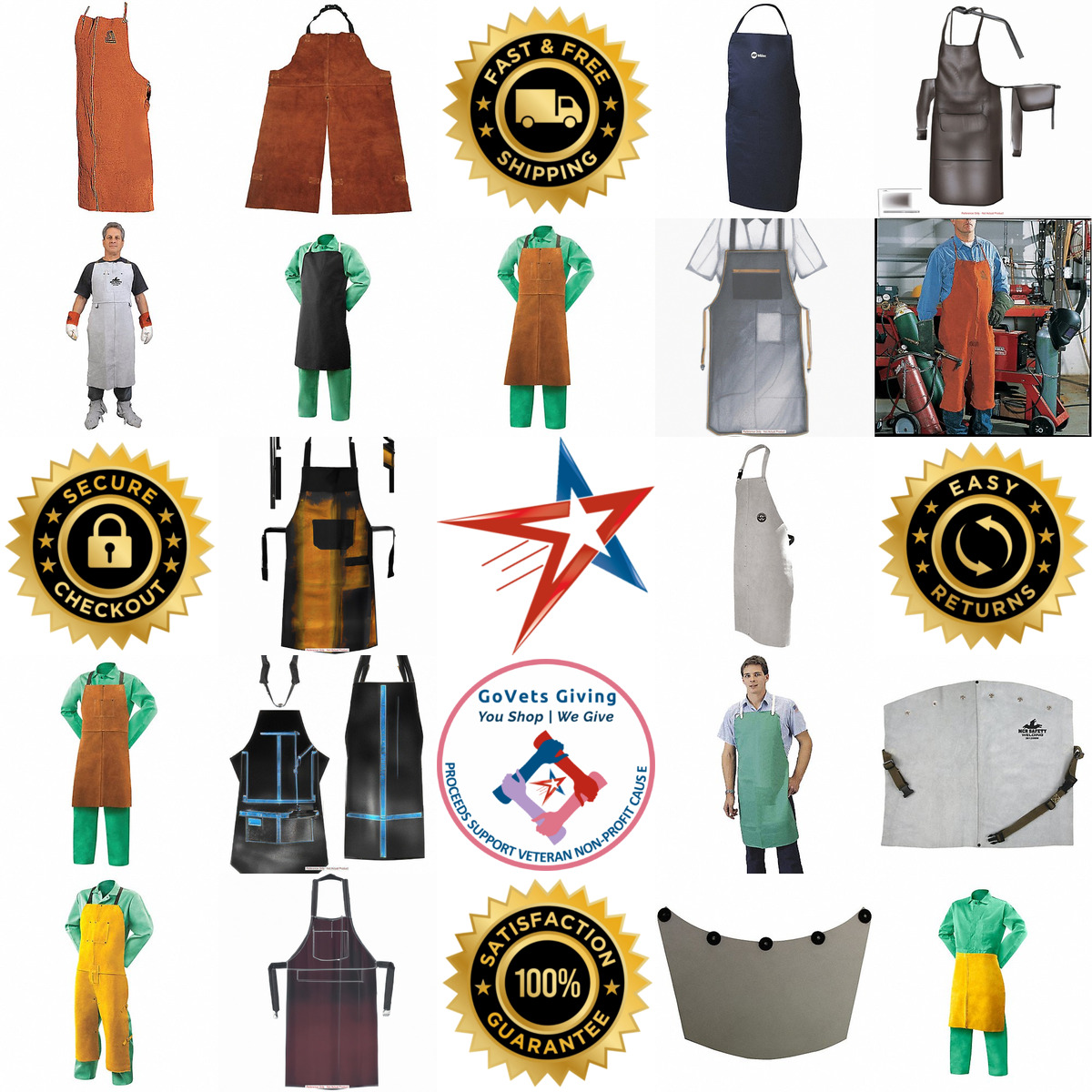 A selection of Welding Aprons products on GoVets