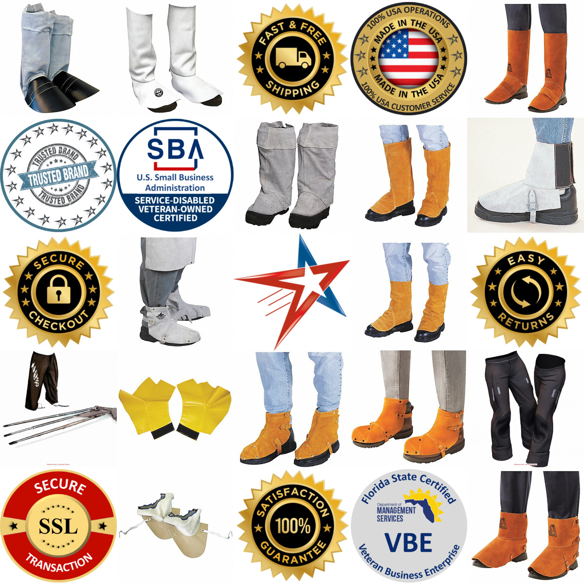 A selection of Welding Spats and Leggings products on GoVets