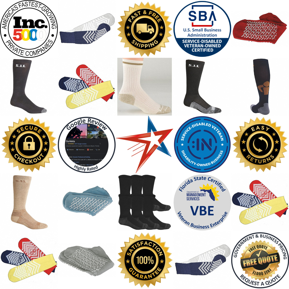 A selection of Socks products on GoVets